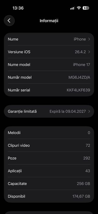 iPhone 17 black 256gb