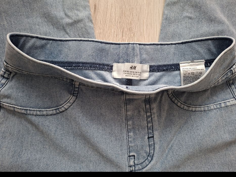 широки дънки за момиче 152 H&M