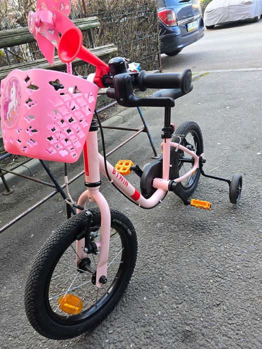 Bicicleta Btwin 2in1 discover 500 14 roz