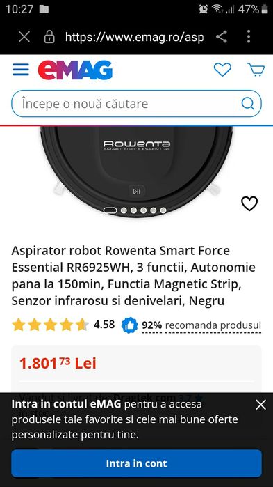 Aspirator robot Rowenta