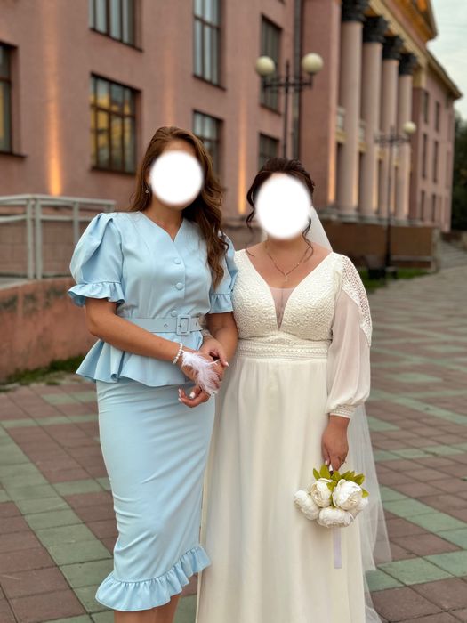 Свадебное плтаье