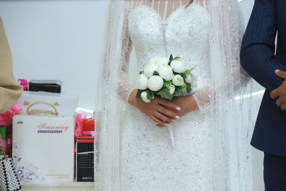 Букет невесты ( пионы) Астана