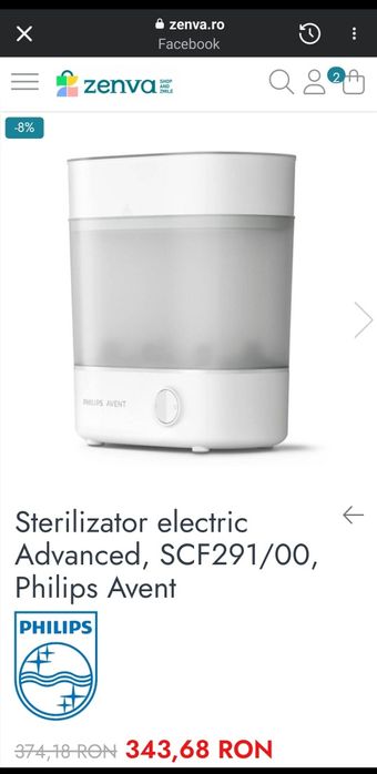 Sterilizator biberoane philips avent