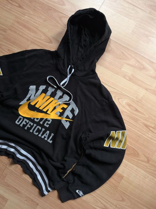 Hanorac hoodie sweatshirt bluza Nike Varsity 1972 retro black cotton