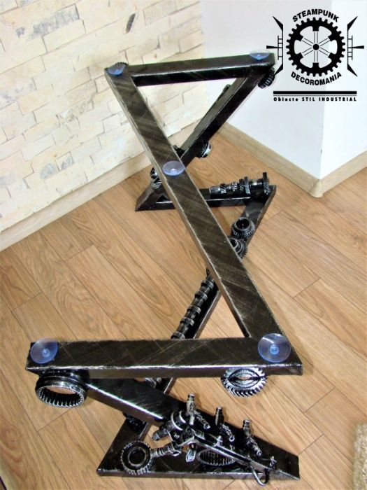 Masa model 2 stil industrial, masa cafea, steampunk,unicat