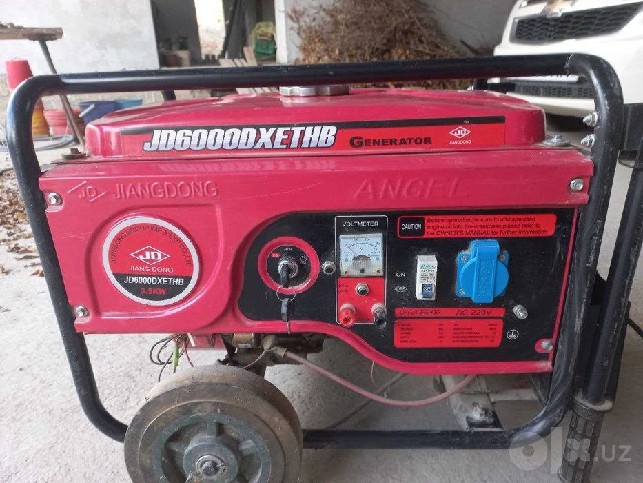 Benzinli generator Jiangdong JD6000 3,5 kVt, elektr starterli