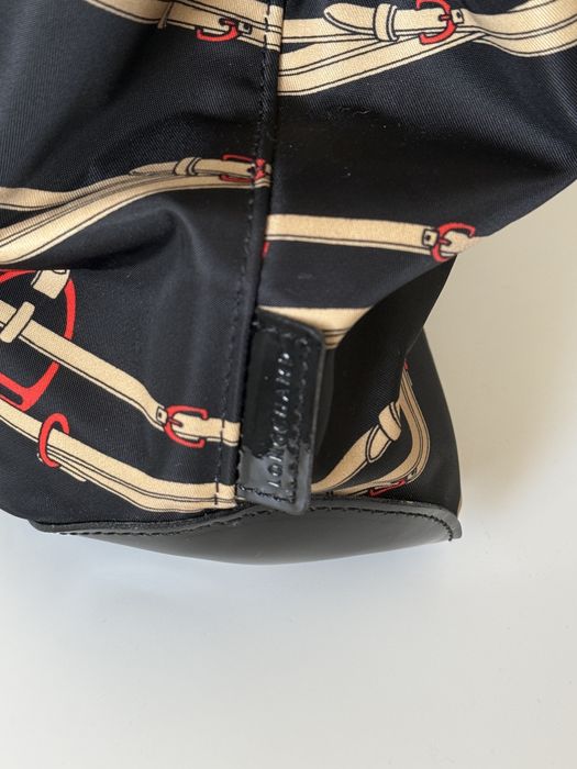 Geanta Longchamp Roseau Reversible 2 in 1 piele lacuita