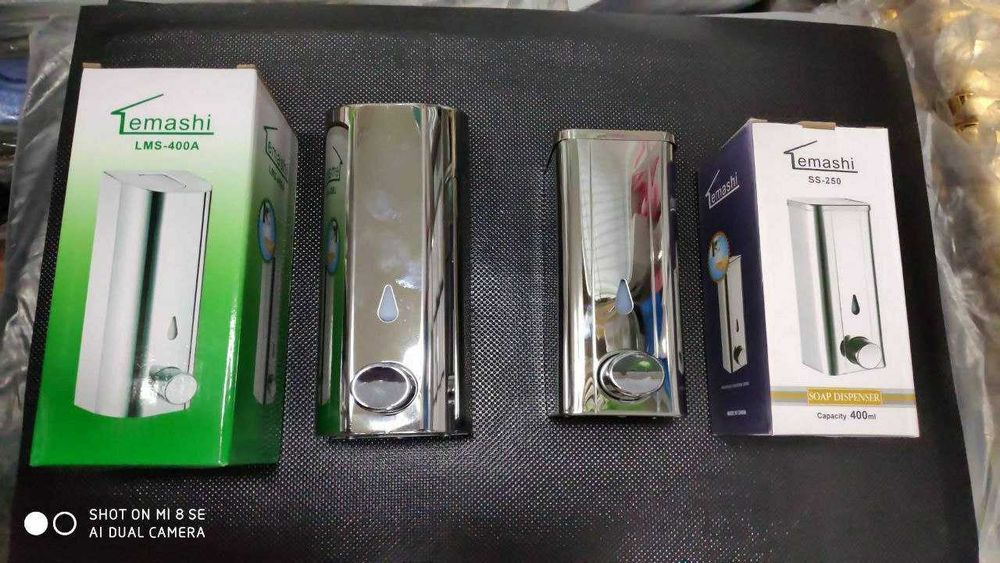 Дозатор для жидкого мыла и антисептика, мыльница, ручной, механический