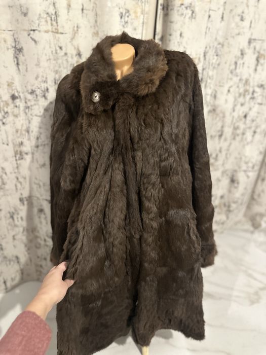 Haina din blana naturala cu doua fete