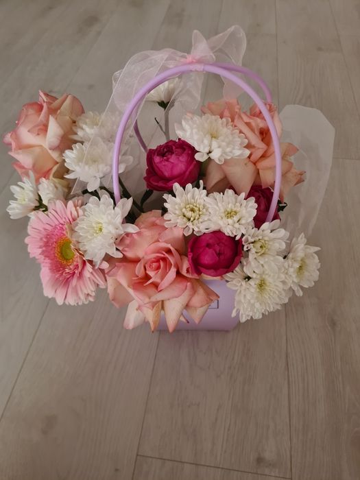 Красивый букет в упаковке