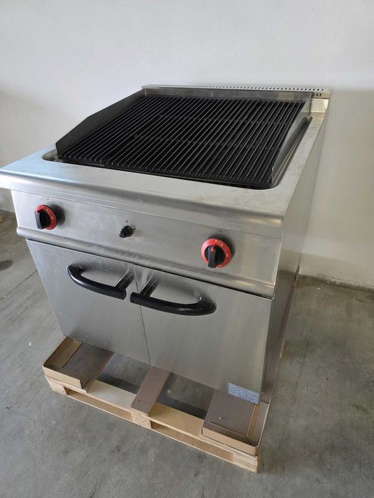 Grill roca vulcanica ,plita roca vulcanica cu placa de fonta NOU