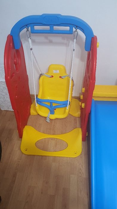 Ansamblu loc joaca tobogan leagan cos baschet