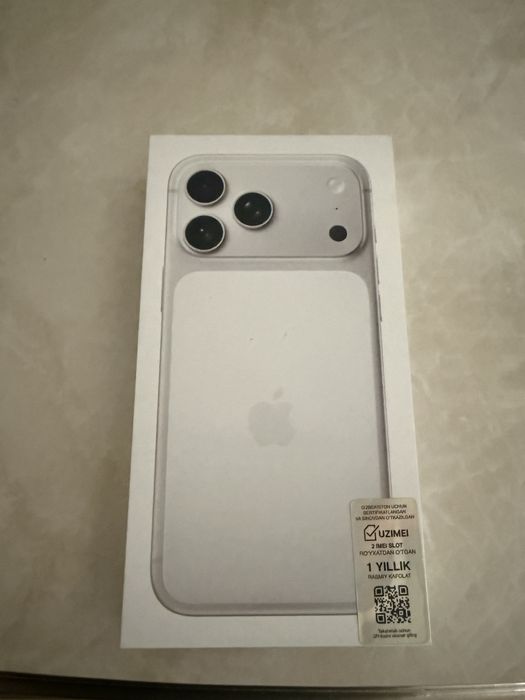 Iphone 17 Pro max 256 silver sim esim 2 imei otkan