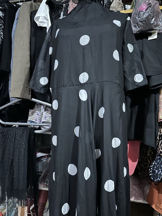 Rochie lunga cu buline