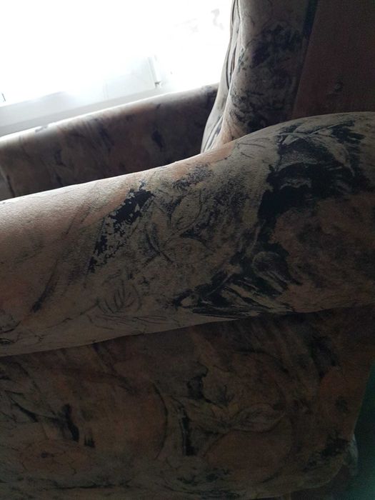 Фотьойл  1бр., тъмнозелен, шарен