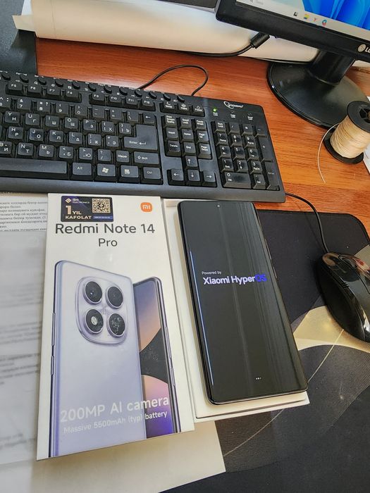 Redmi note 14pro 12/256gb(2025)ideal iwlawi zur aybi yuq tozza telefon