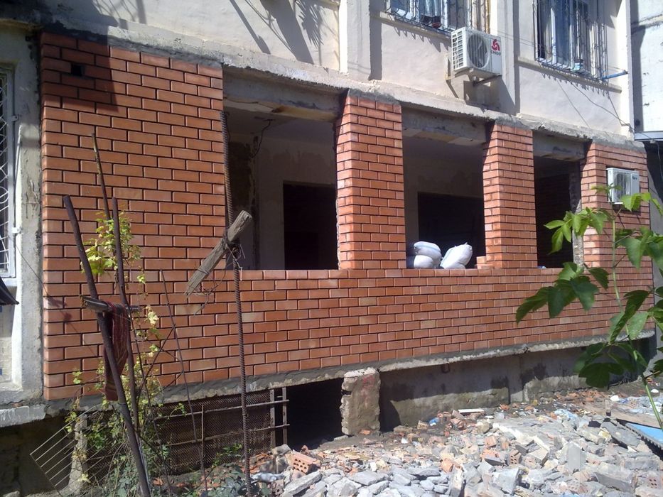 Balkonga g'isht teramiz.Kladka balkon.Керпичная кладка балконов