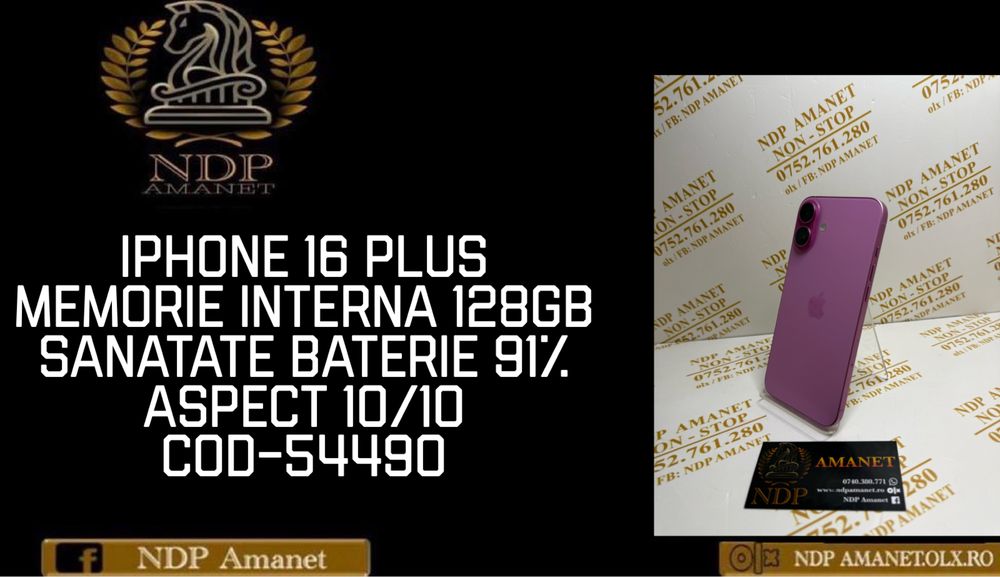 NDP Amanet Braila Iphone 16 Plus(54490)