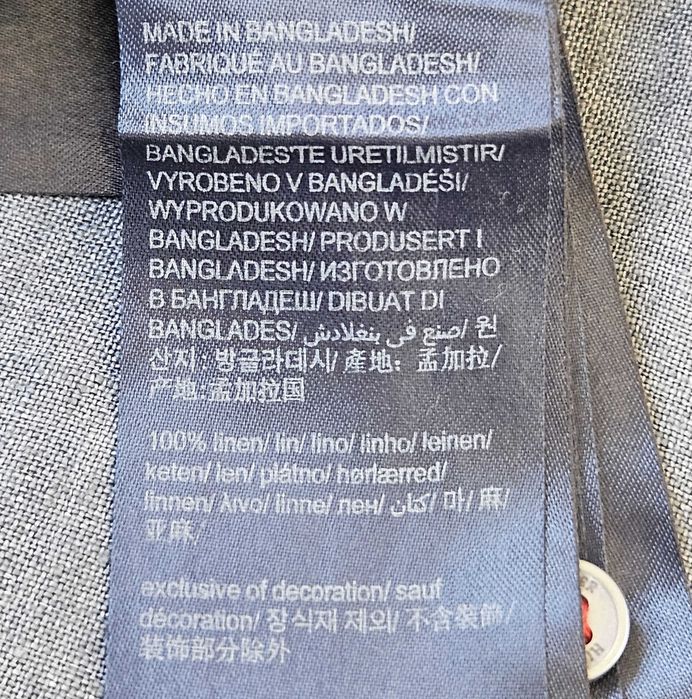 Мъжка ленена риза Tommy Hilfiger Linen - XL/XXL