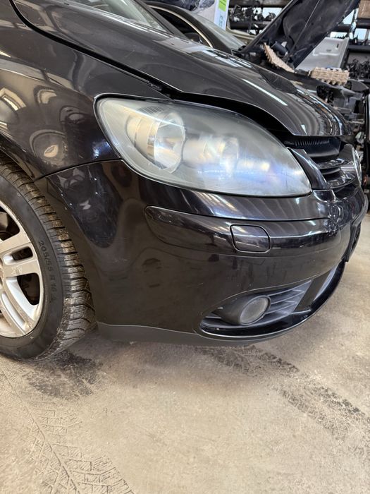 Bara spoiler fata cu proiectoare spalatoare VW Golf 5 Plus Neagra negru LC9Z