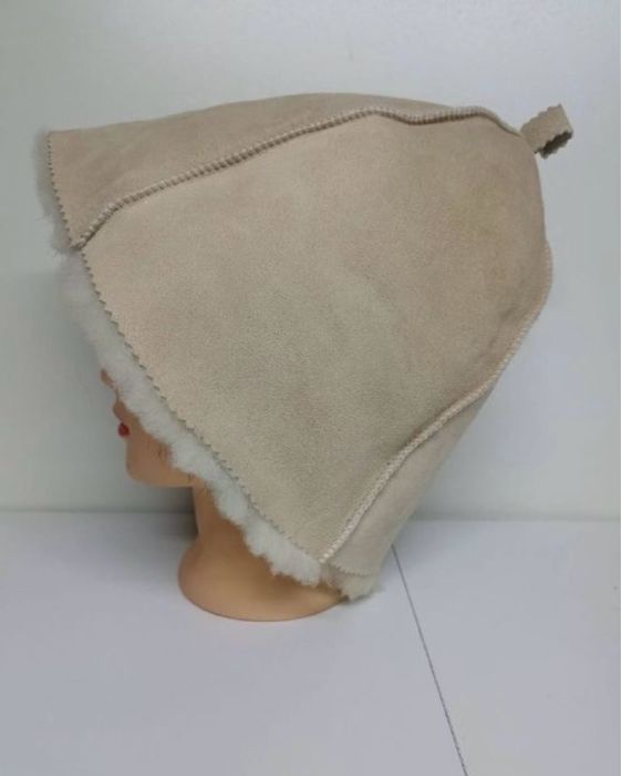 Банная шапка из овчины