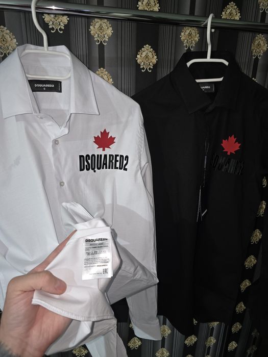 Cămașă dsquared2  alb negru / 2modele