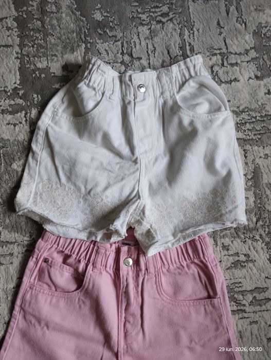 Lot fetita blugi scurti si salipeta animal print mar 140