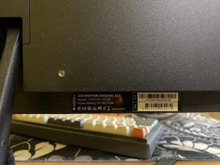 Монитор Vega 100герц