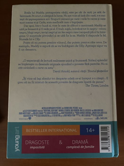 Vând carte “Absolut tot” de Nicola Yoon