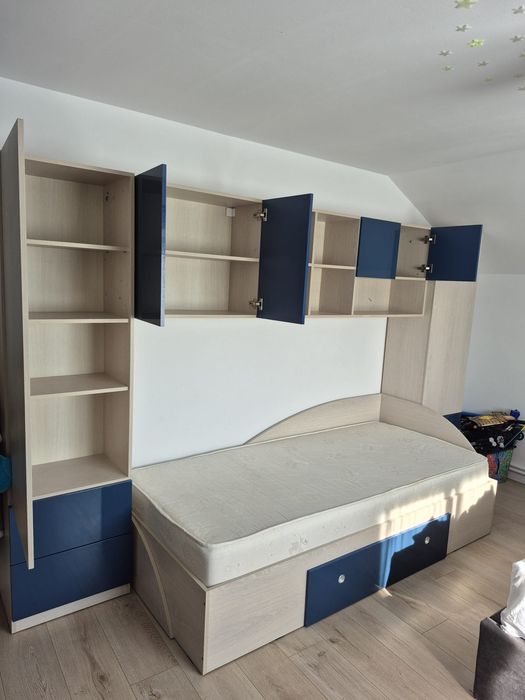 Dormitor copii Casa Rusu complet | Pat + Dulap  | Stare foarte bună