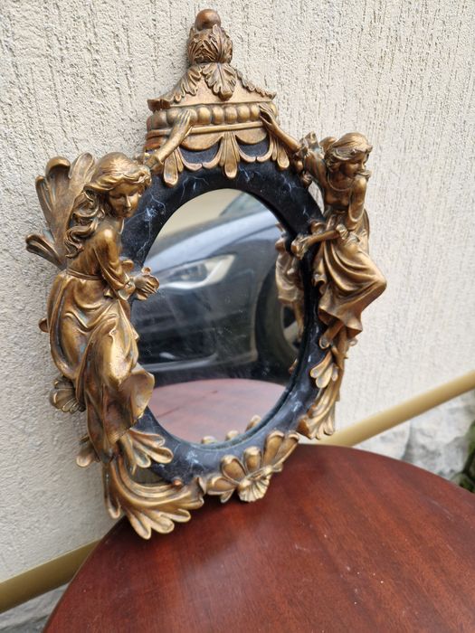 Уникално антикварно френско огледало стил Сецесион