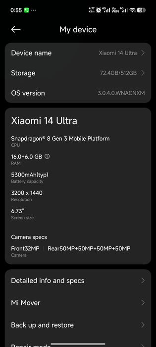 Xiaomi 14 ultra  holati ideal