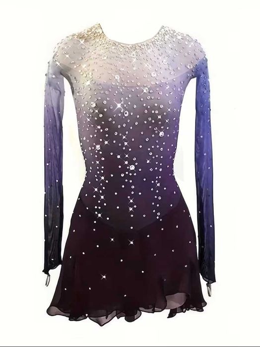 дамско трико/костюм за гимнастика, танци, фигурно пързаляне, балет - размер L