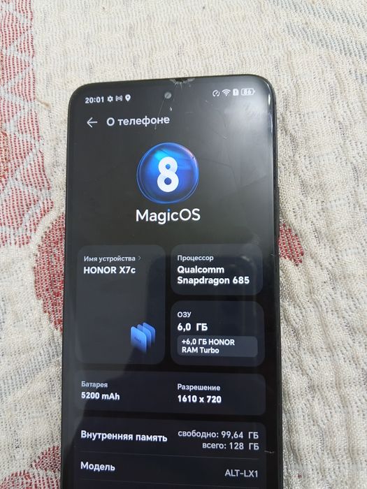 Honor X7C черный