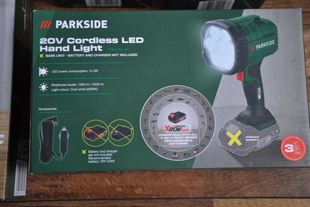 Нови Акумулаторни LED Лампи и Фенери Parkside 20V