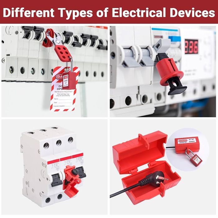 Kit blocare electrice electricieni LOTO siguranta MCB disjunctor