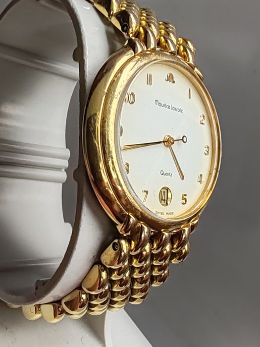 Ceas Maurice Lacroix Placat cu aur 32,5 mm Quartz Dama ETA 7 rubine