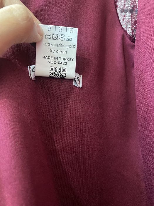 Бордовое вечернее платье