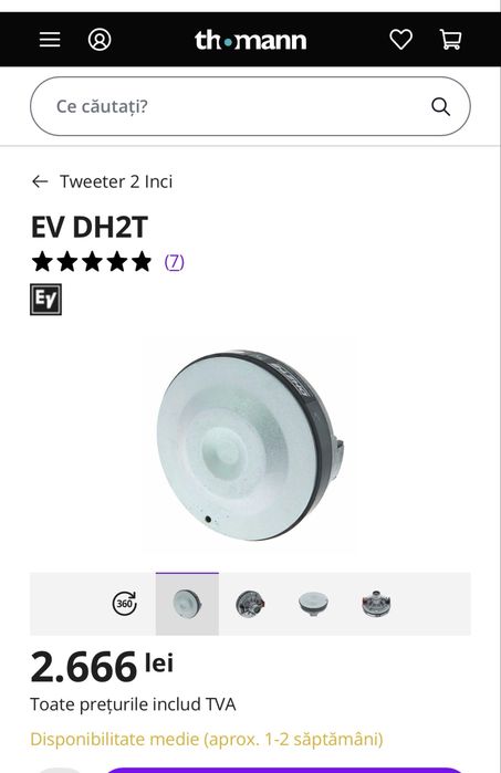 Vând drivere Electrovoice EV DH2T + Hornuri