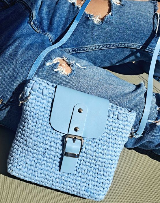 Лятна плетена чанта