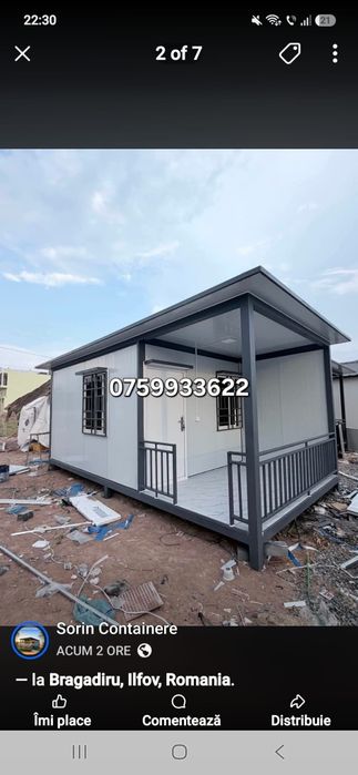 Containere modulare pe structură metalică