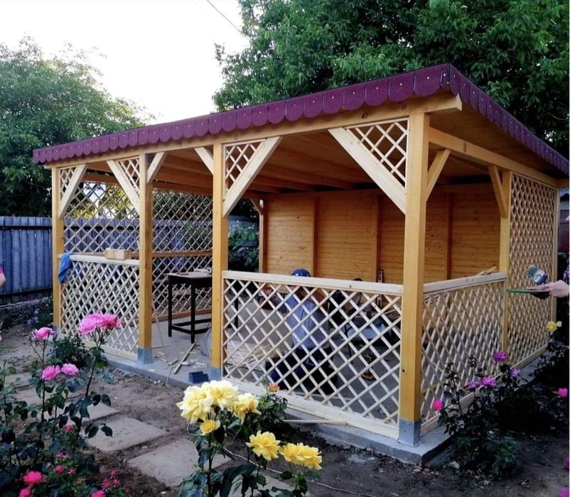 Foișoare si terase din lemn uscat și tratat