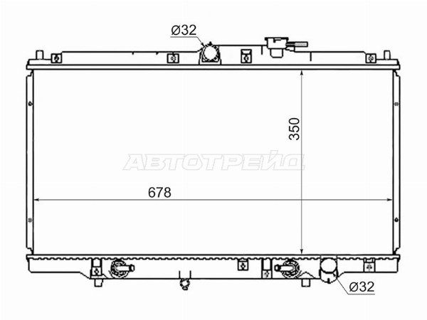 Радиатор Honda Accord