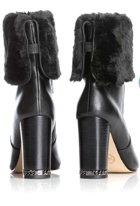 Ghete cu toc piele Michael Kors