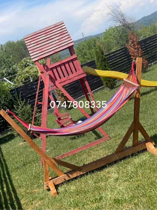 Realizam balansoare rustice din bile de brad