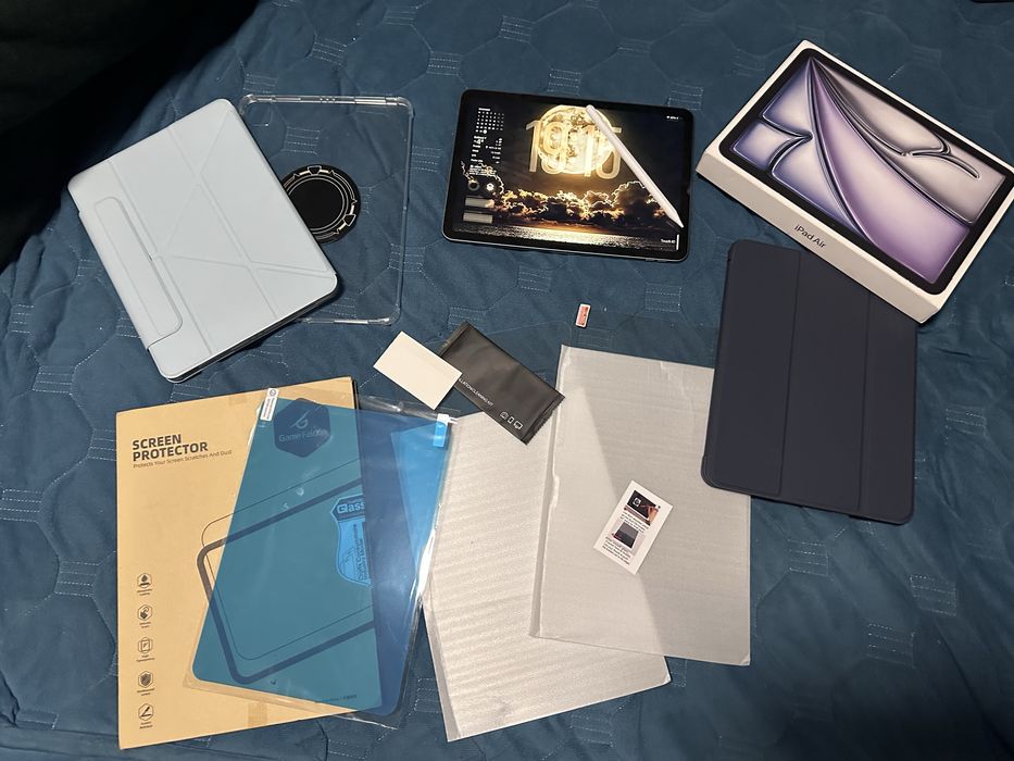 Full box  iPad Air 2025 M3 pachet cu tot cu accesorii