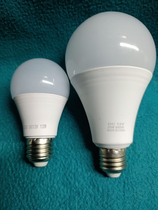 Лампочка 12V с цоколем Е27