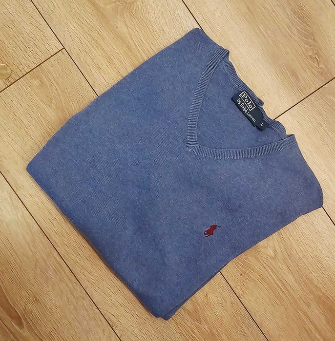 Pulover Polo Ralph Lauren V-Neck - 100% bPima  - Mărimea Lumbac