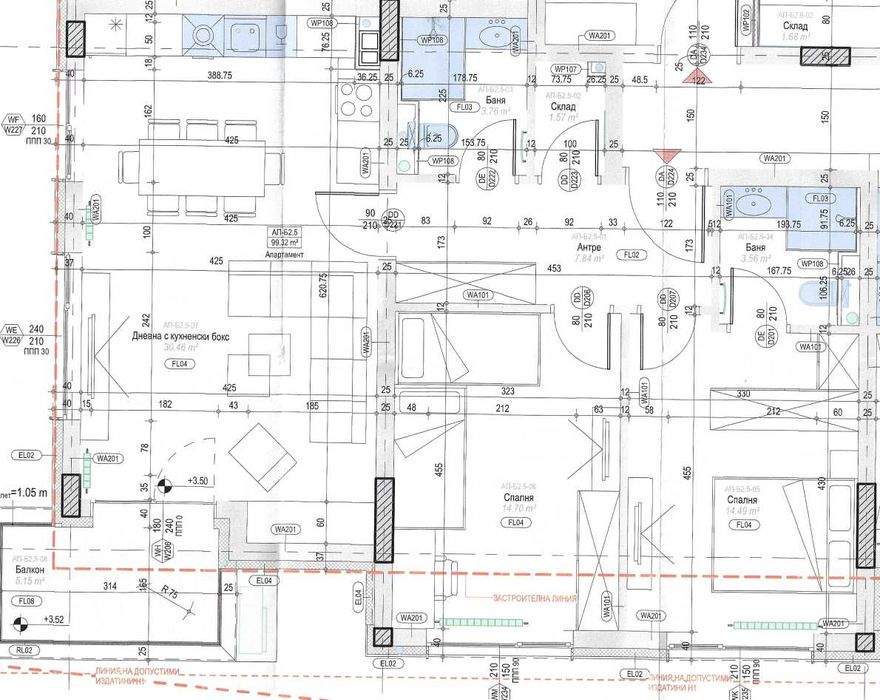 Продава се Тристаен апартамент в София, Център - 129 кв.м за 2450 €/кв.м - Снимка #3