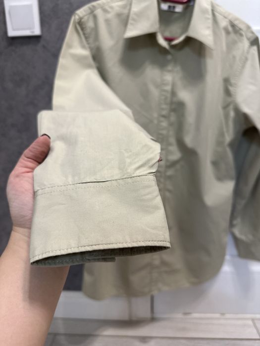 Хлопковая рубашка Uniqlo
